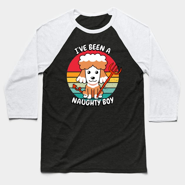 ive been a naughty boy - brown dog Baseball T-Shirt by Pet Station